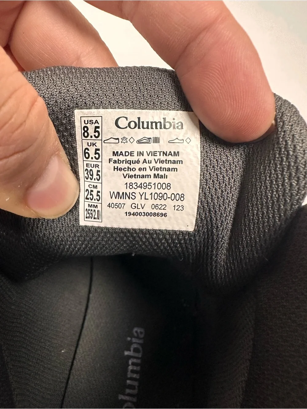 Columbia Yoncalla Mid Waterproof Hiking Boots Women’s 8.5 Gray Purple YL1090-008